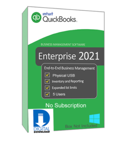 QuickBooks Desktop Enterprise 2021 - 5 User No Subscription Digital Download